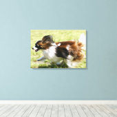 Running Papillon Leinwanddruck (Insitu (Holzboden))