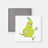 Running Pear Magnet (Vorderseite/Rückseite)