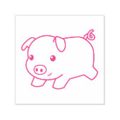 Running Piglet Pig Permastempel (Design)