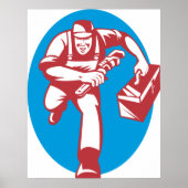 Running Plumber Poster (Vorne)