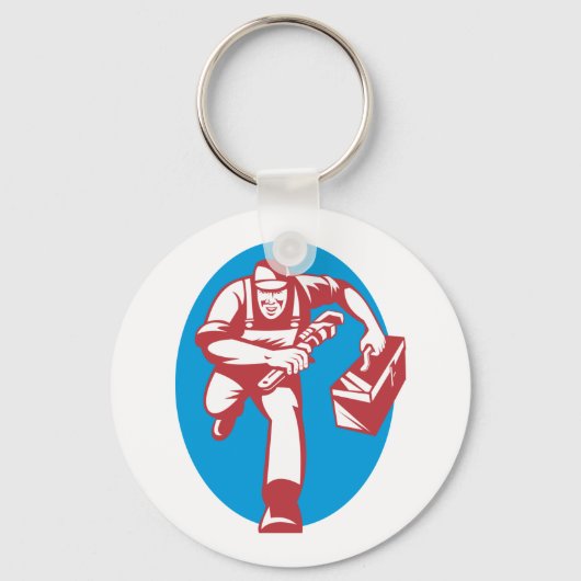 Running Plumber Schlüsselanhänger (Vorderseite)