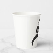 Running Postman Delivering Mail Postal Worker Pappbecher (Rechts)