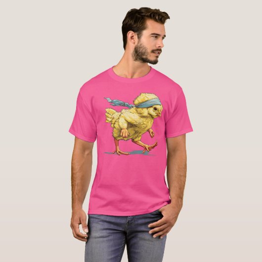 Running Poultry With Headband T-Shirt (Vorne ganz)
