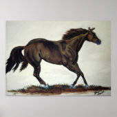 Running Quarter Horse Poster (Vorne)