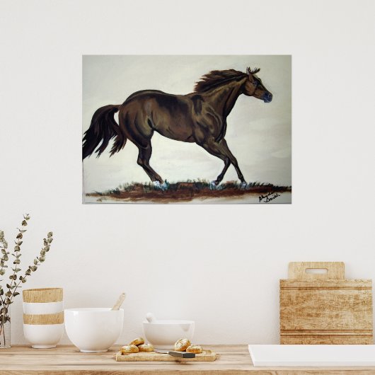 Running Quarter Horse Poster (Küche)