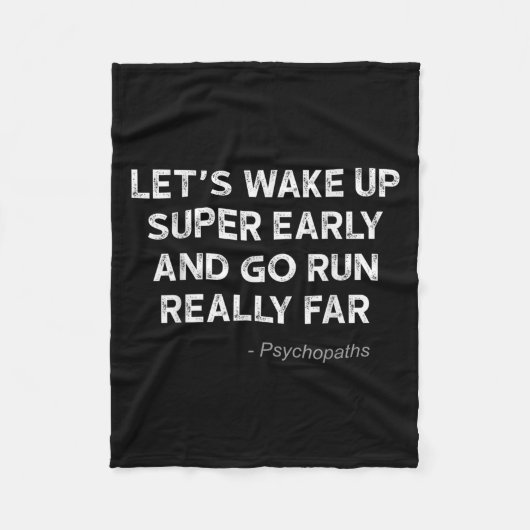 Running Quotes For Distance Runners Running Team I Fleecedecke (Vorderseite)