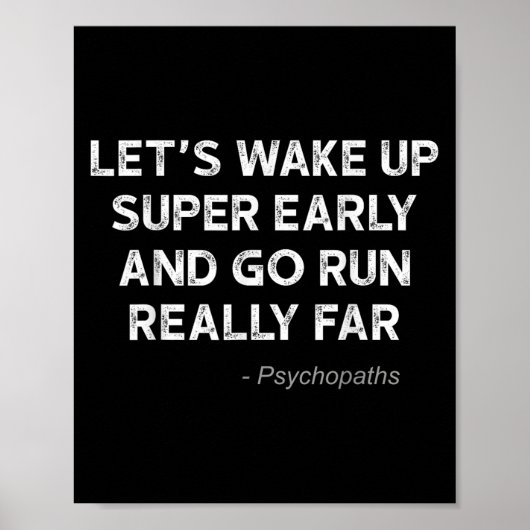 Running Quotes For Distance Runners Running Team I Poster (Vorne)