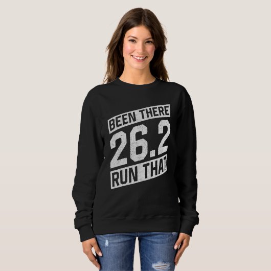 Running Quotes Marathon Runner Sweatshirt (Vorne ganz)