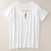 RUNNING RABBIT Women's Plus-Size-Tank oben Große Größe T-Shirt (Design Rückseite)