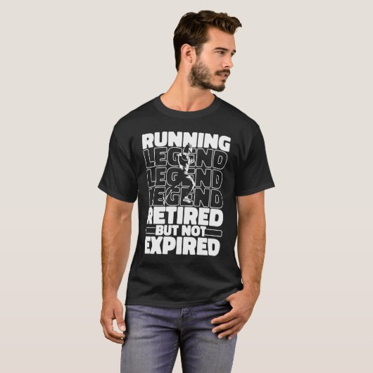 Running Retired Jogging Run Jogger  Runner T-Shirt (Vorne ganz)