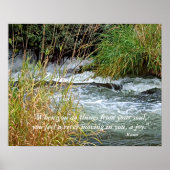 Running River Nature Foto Rumi Verse Poster (Vorne)