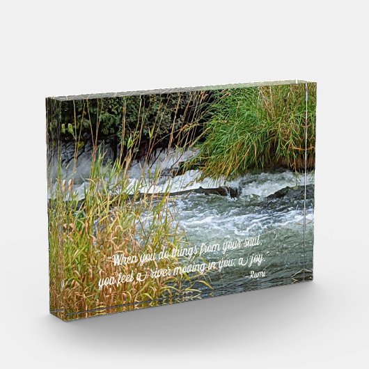Running River Rumi Poetry Verse Fotoblock (Links)