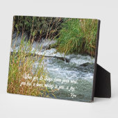 Running River Rumi Poetry Verse Fotoplatte (Seite)