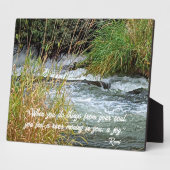 Running River Rumi Poetry Verse Fotoplatte (Seite)