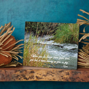 Running River Rumi Poetry Verse Fotoplatte