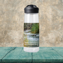 Running River Rumi Poetry Verse Trinkflasche