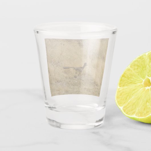 Running Roadrunner Shootglas Schnapsglas (Rückseite)