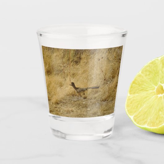 Running Roadrunner Shootglas Schnapsglas (Vorderseite)