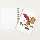 Running Robot Superhero Cartoon Character Planer (Anzeige)