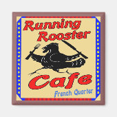 Running Rooster Cafe S Magnet (Vorne)