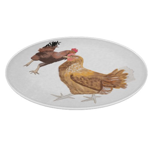 Running Roster und Braun Schneidebrett (Ecke)