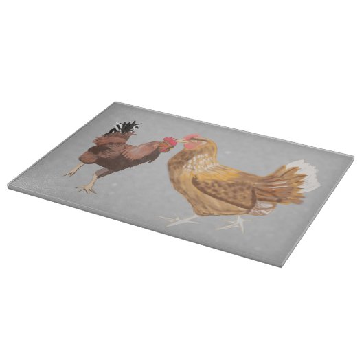 Running Roster und Braun Schneidebrett (Ecke)