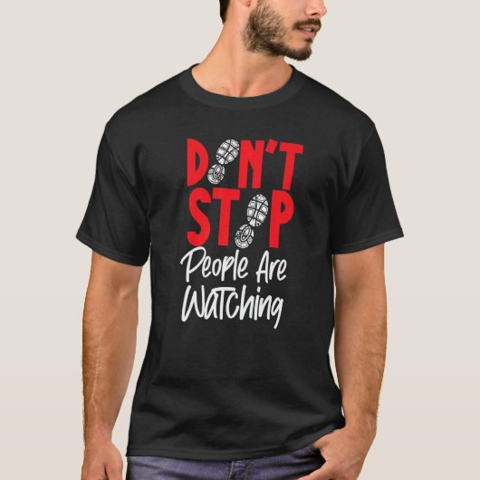 Running Runner Halbmarathon Zuschauer sehen tun T-Shirt (Vorderseite)