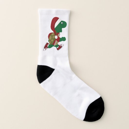 Running Santa Turtle Socken (Links - Innen)