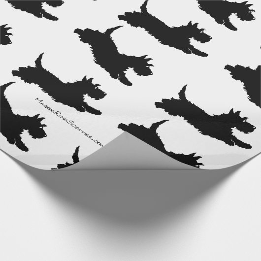 Running Scottish Terriers Geschenkpapier (Ecke)
