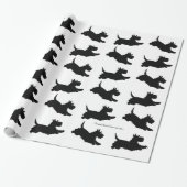 Running Scottish Terriers Geschenkpapier (Ungerollt)