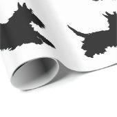 Running Scottish Terriers Geschenkpapier (Rolleneckpunkt)