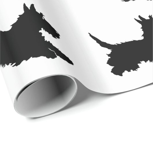 Running Scottish Terriers Geschenkpapier (Rolleneckpunkt)