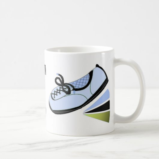 Running Shoe - Geboren zum Ausführen Kaffeetasse (Rechts)