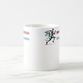 Running Smooth Strides Clear Mind A Runners Kaffeetasse (Mittel)