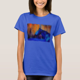 Running Stallion & Trees Fantasy Horse Moderne Kun T-Shirt