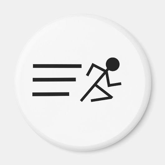Running Stickman Magnet (Vorne)