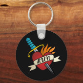 Running Tattoo Schlüsselanhänger (Vorderseite)