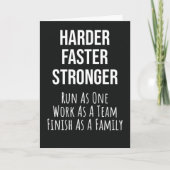 Running Team Cards Runner Motivation Motivierend Karte (Vorderseite)