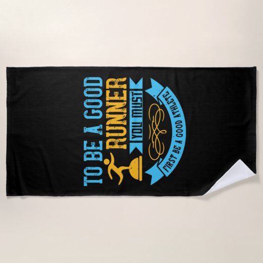 Running - To be a good runner Strandtuch (Vorderseite)