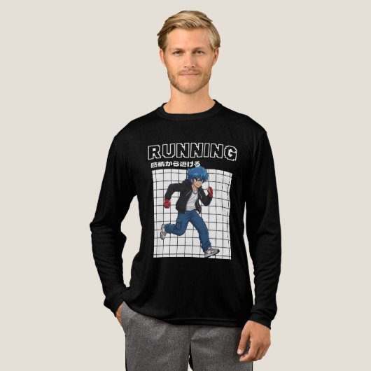 Running Tri-Blend Shirt (Volle Vorderseite)