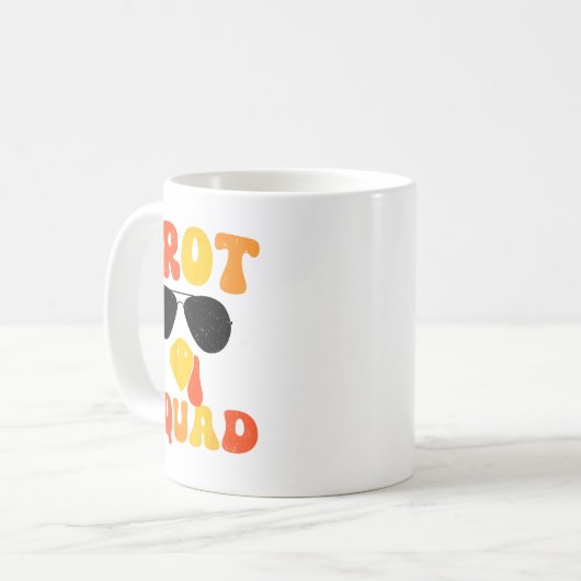 Running Turkey Sungles Trot Squad Thanksgiving  Kaffeetasse (Vorderseite Links)