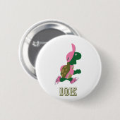 Running Turtle 10K - Rosa Button (Vorne & Hinten)