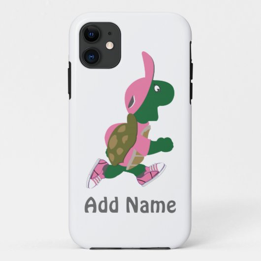 Running Turtle Personalize Case-Mate iPhone Hülle (Rückseite)