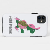 Running Turtle Personalize Case-Mate iPhone Hülle (Rückseite (Horizontal))