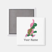 Running Turtle Personalize Magnet (Vorderseite/Rückseite)