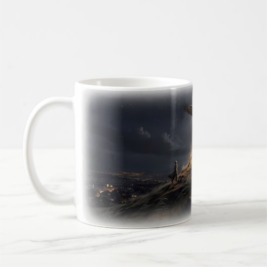 Running Up That Hill Eagle Nachtsicht Tasse (Links)