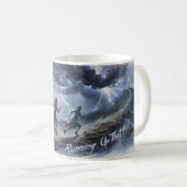 Running Up That Hill — Sturm- und Blitzjagd M Kaffeetasse (VorderseiteRechts)