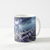 Running Up That Hill — Sturm und Blitzschlag M Kaffeetasse (VorderseiteRechts)