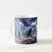 Running Up That Hill — Sturm und Blitzschlag M Kaffeetasse (Vorderseite Links)