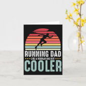 Running Vater Funny Marathon Runner Vatertag Dis Karte (Gelbe Blume)